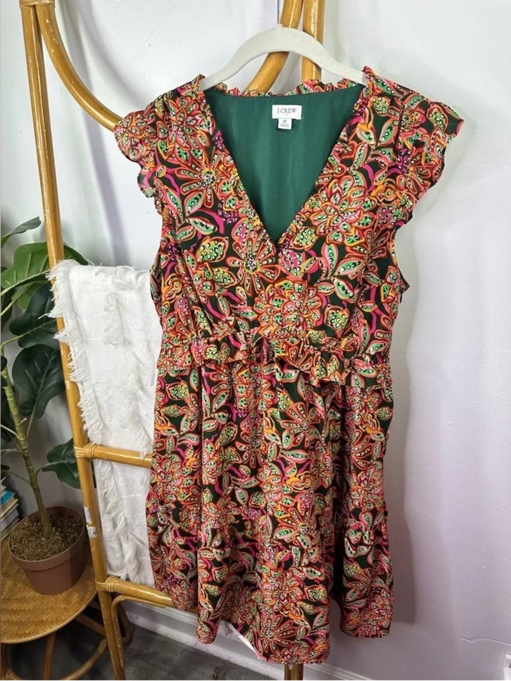 Lilly Pulitzer White Textured Ruffle Tank